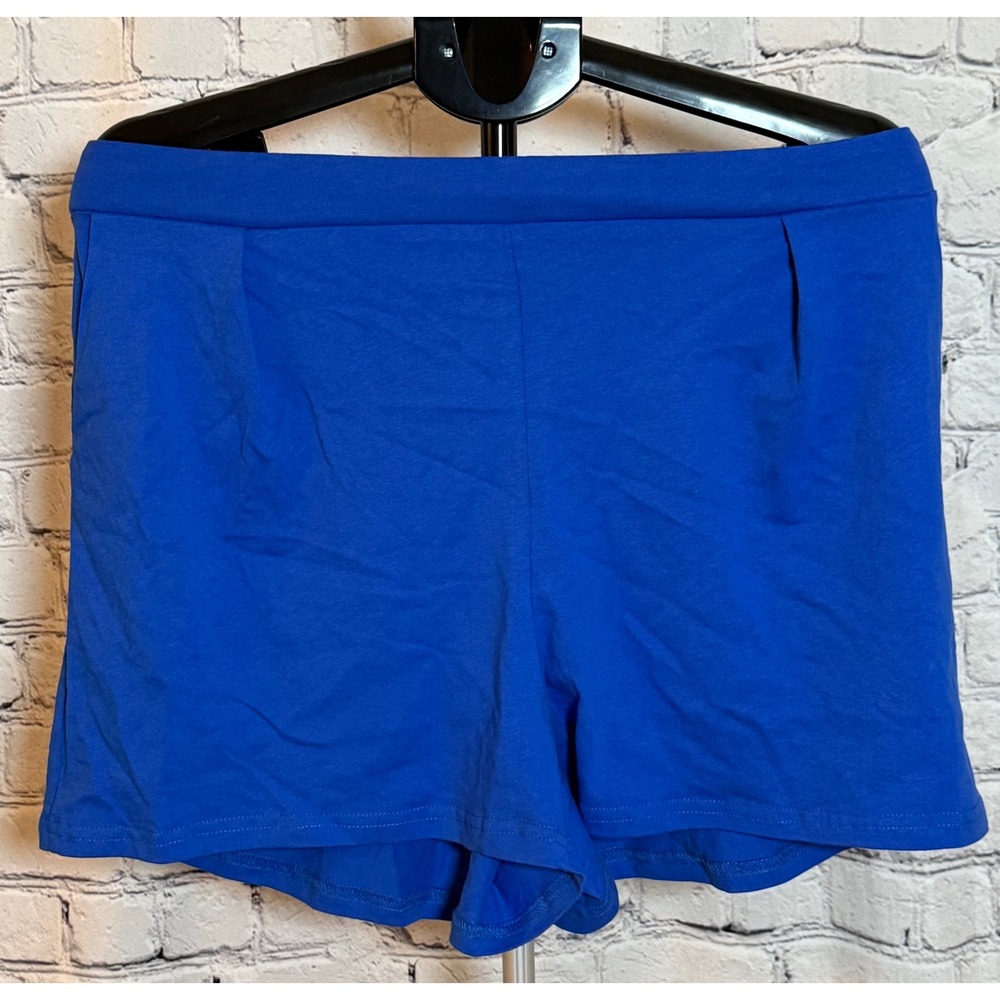 Fashion Be Yourself Royal Blue Cotton Shorts XL